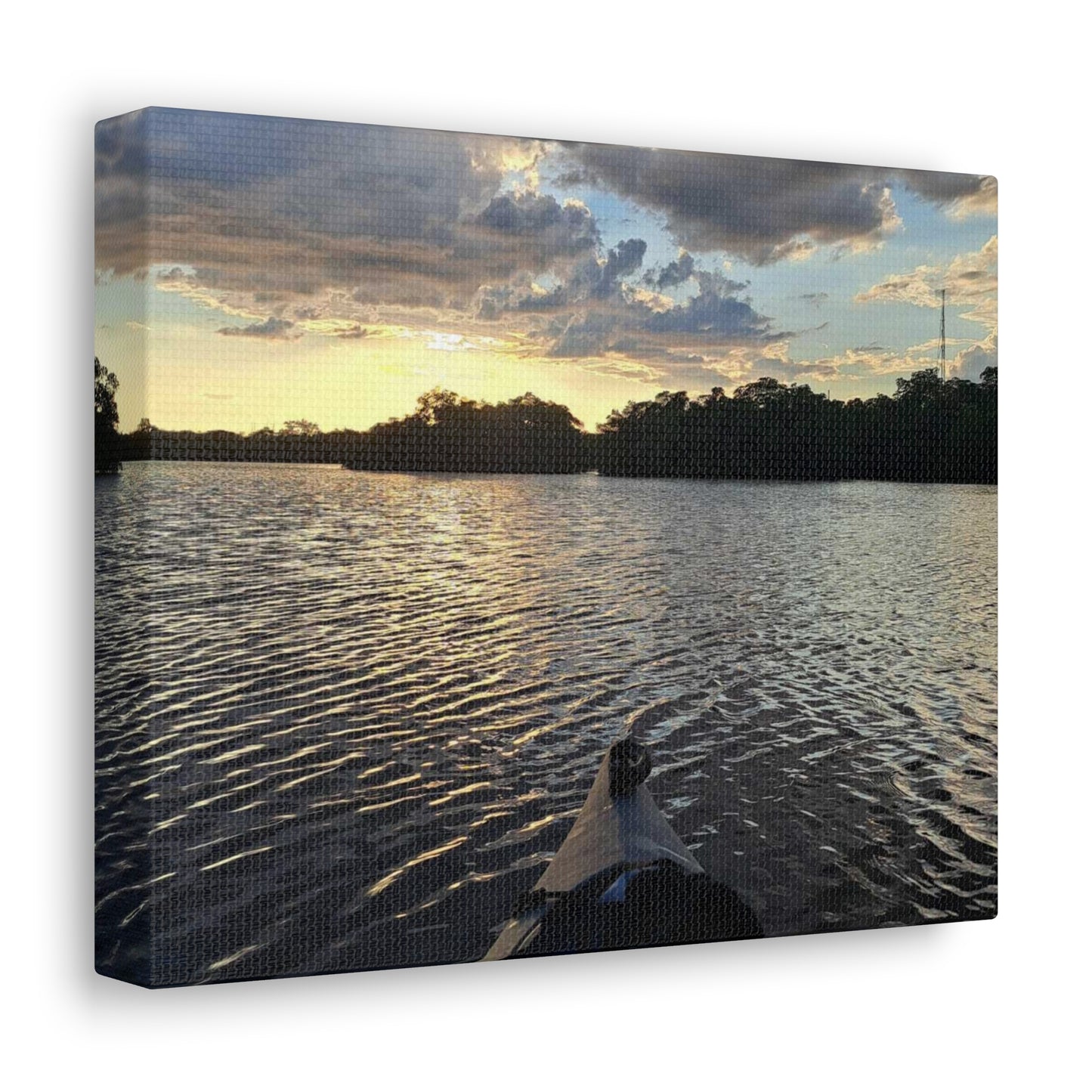 Sunset Kayak Canvas Print