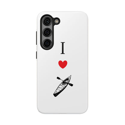 I Love Kayaking Tough Phone Cases