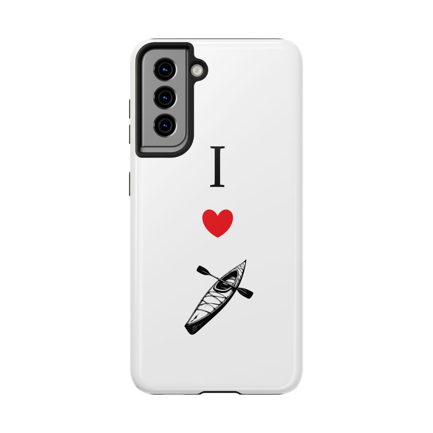 I Love Kayaking Tough Phone Cases