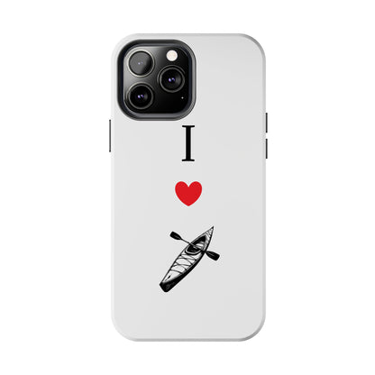 I Love Kayaking Tough Phone Cases