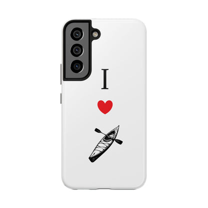 I Love Kayaking Tough Phone Cases